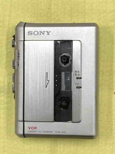 SONY TCM-450 WALKMAN Cassette Tape Recorder Player Portable