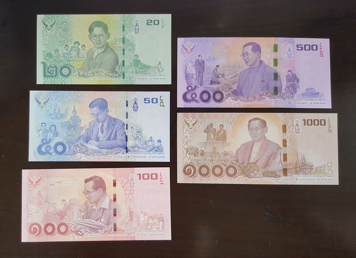 K*o様 タイ 紙幣 記念札 旧貨幣セット 500バーツ 100バーツ 10
