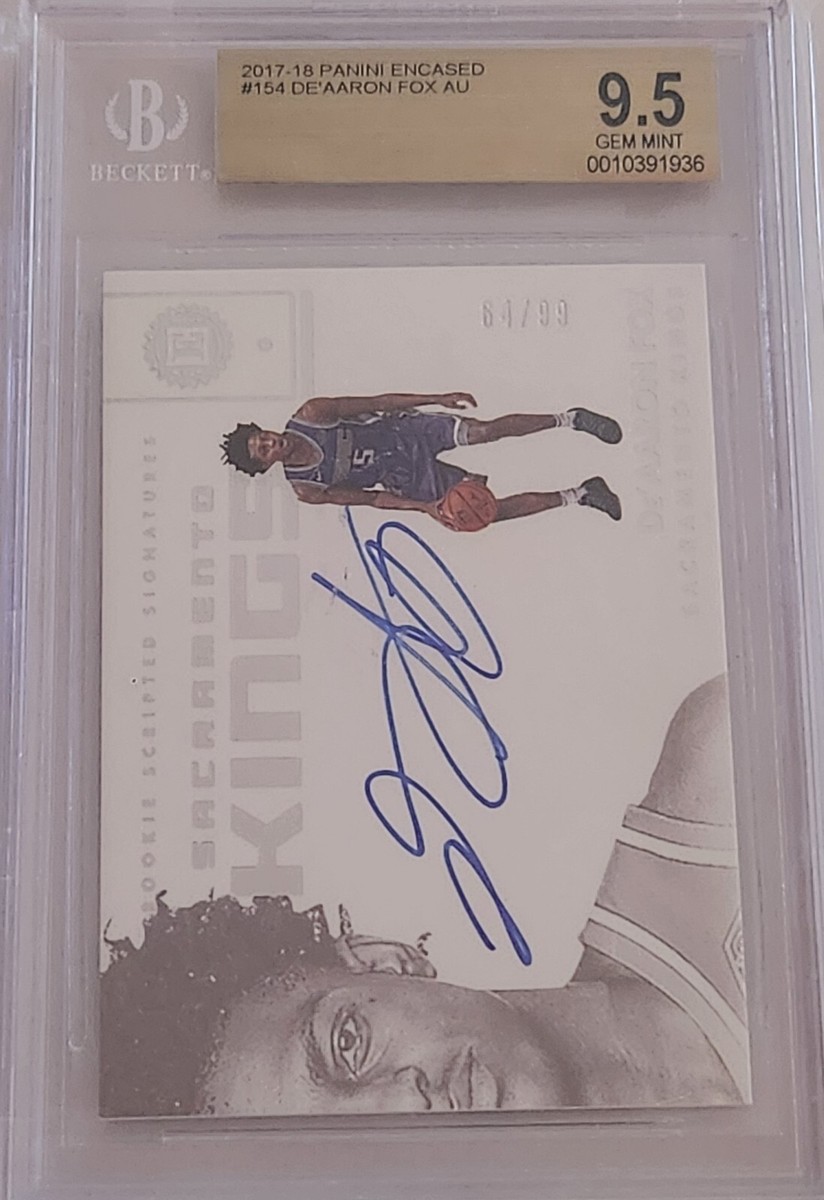 De'Aaron Fox RC autograph /199シリ silver De'Aaron Fox RC