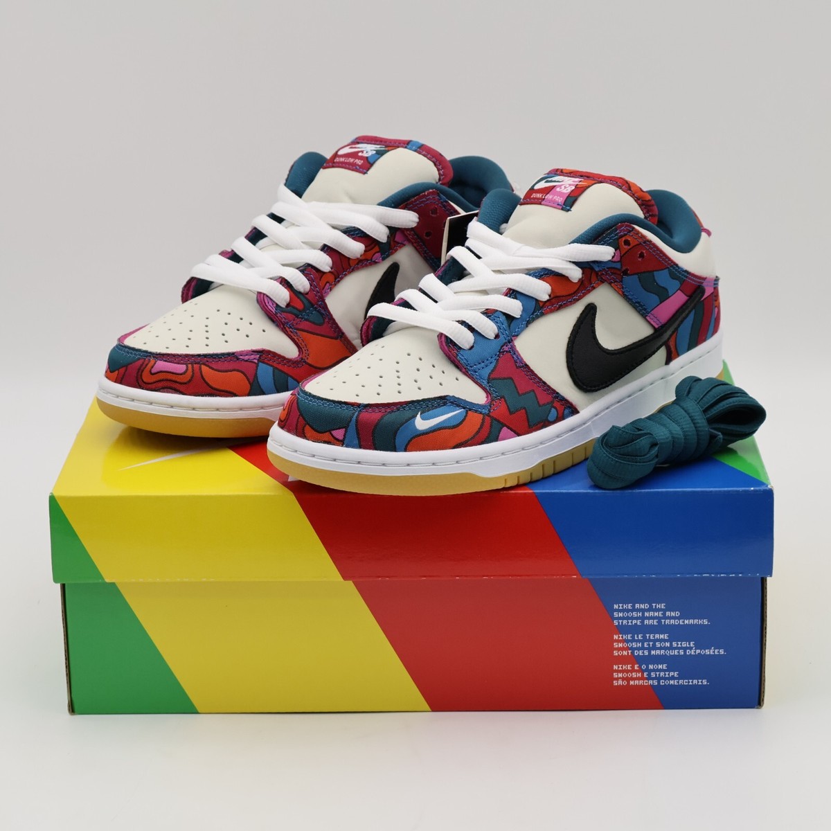 DH7695-600 Nike SB Dunk Low Pro Parra Abstract Art Fire Pink Gym