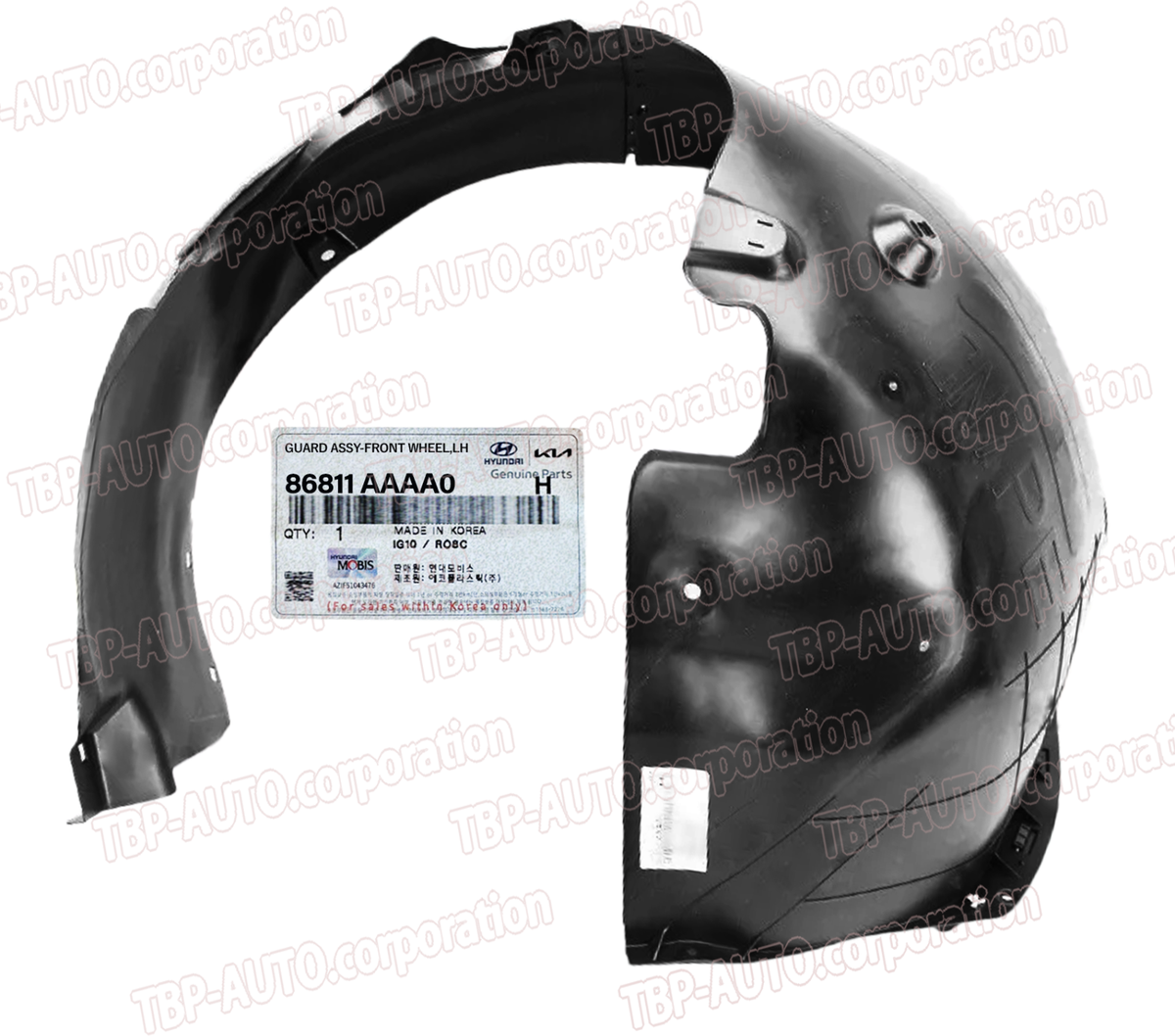 GENUINE ® FRONT Fender Liner LEFT DRIVER 2024-2025 Hyundai Elantra