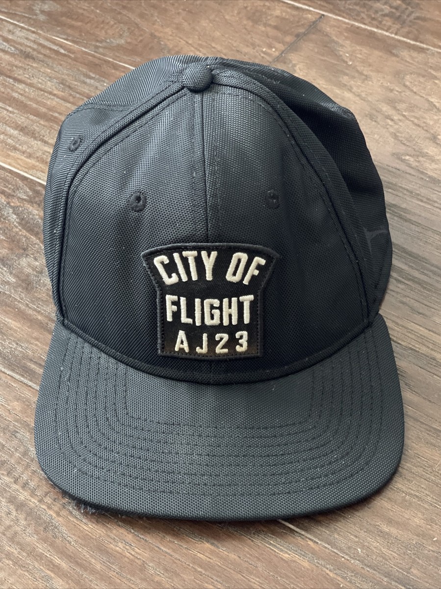 Air Jordan City of Flight AJ23 Jumpman Black Hat Snapback Zip Cap