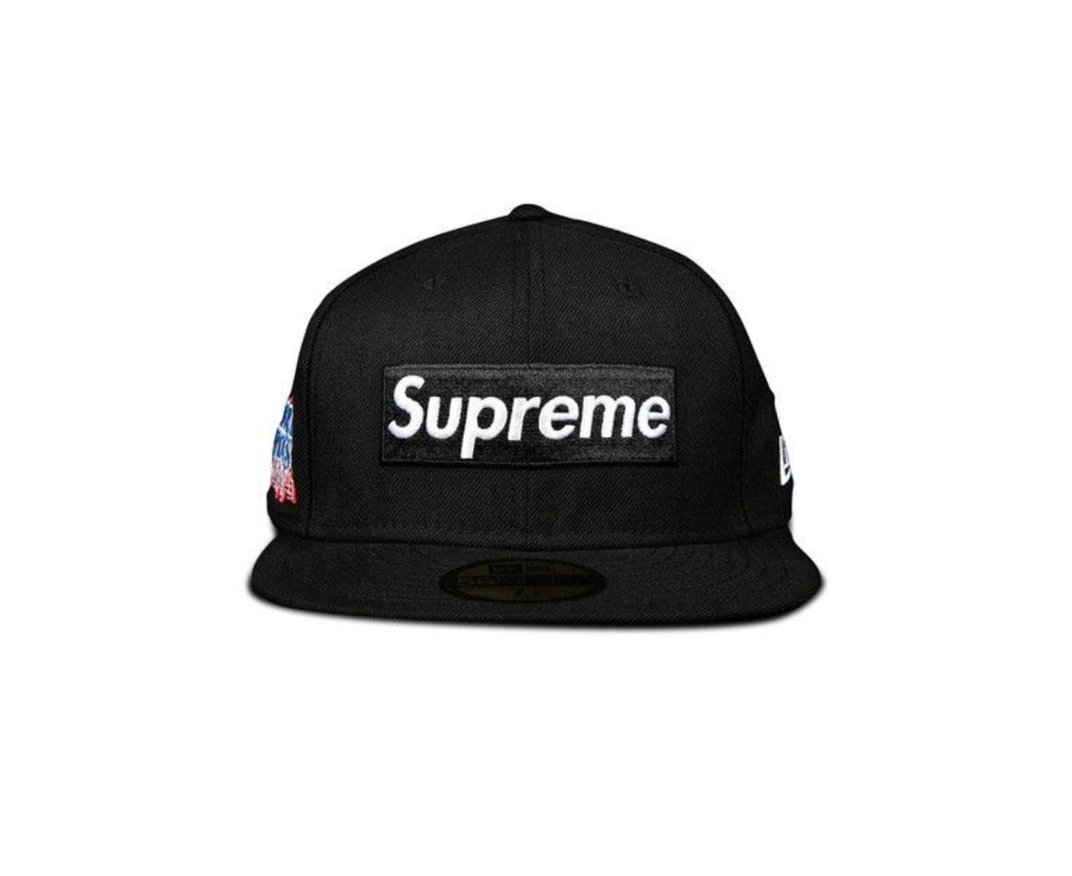 Supreme World Famous 1994 Box Logo New Era Black 7 1/4 Brand New