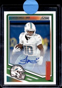 TYREEK HILL タイリーク ヒル 直書きサインカード AUTO NFL Tyreek