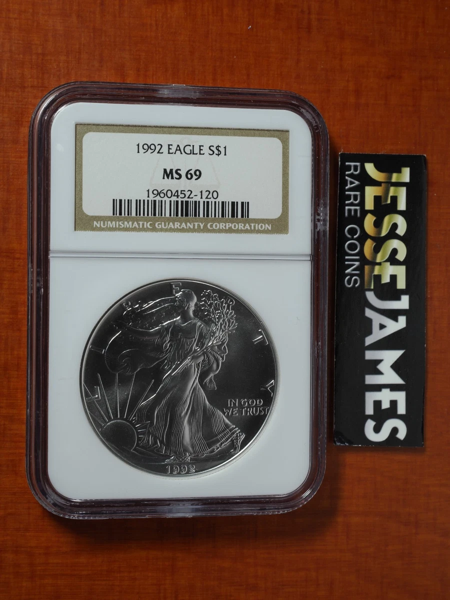 1992年 アメリカンイーグル NGC MS69 8341445-062 American Eagle NGC