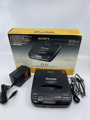 Boxed Rare Vintage Sony D-33 DiscMan Portable CD Player | eBay