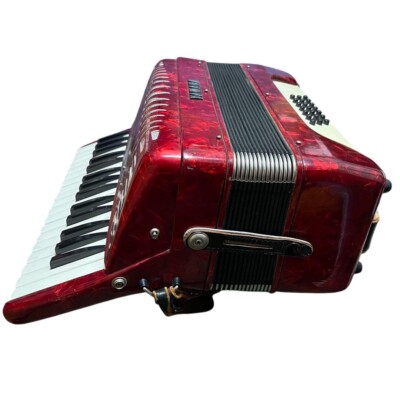 ヤマハ アコーディオン YA-12 赤色 25鍵 YAMAHA 赤 アコーディオン 25