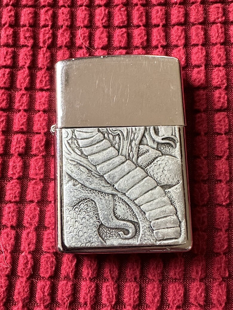 Vintage Dragon Zippo Lighter Bradford PA J XII Made In USA NO