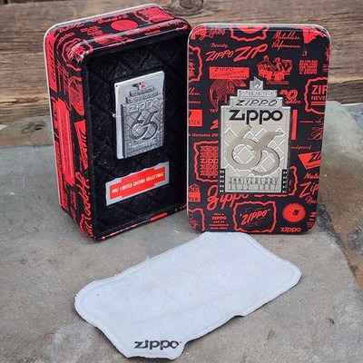 1997 Vintage 65th Anniversary Zippo Cigarette Lighter Unfired in