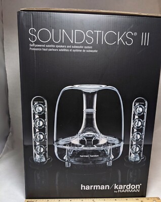 Harman Kardon SoundSticks Wired Speaker System Desktop Subwoofer