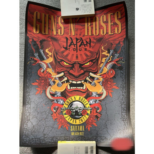 Guns N' Roses Limited Edition Lithograph Poster Red 2022.11.06 | eBay
