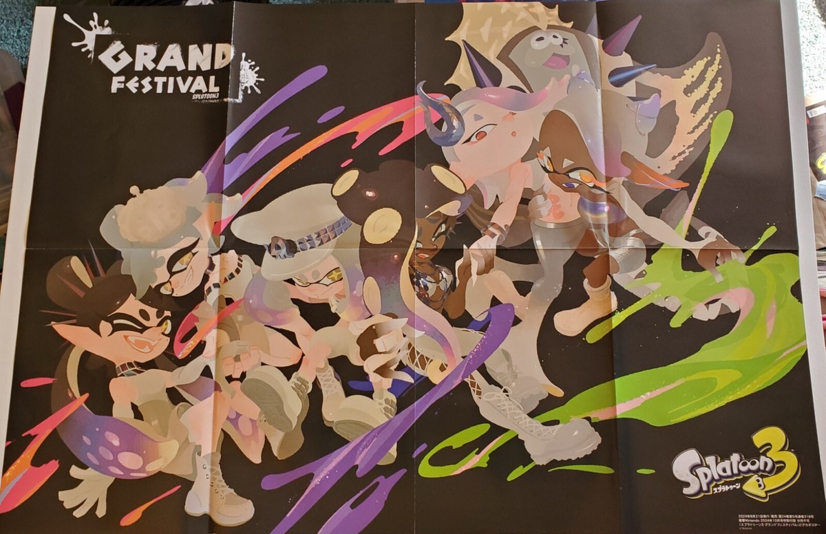 Splatoon 3 Grand Festival Poster - SplatFest Idols Collectible Art