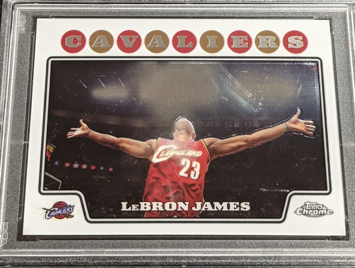 NBA カード Lebron James Topps Chrome PSA9 NBA カード Lebron James