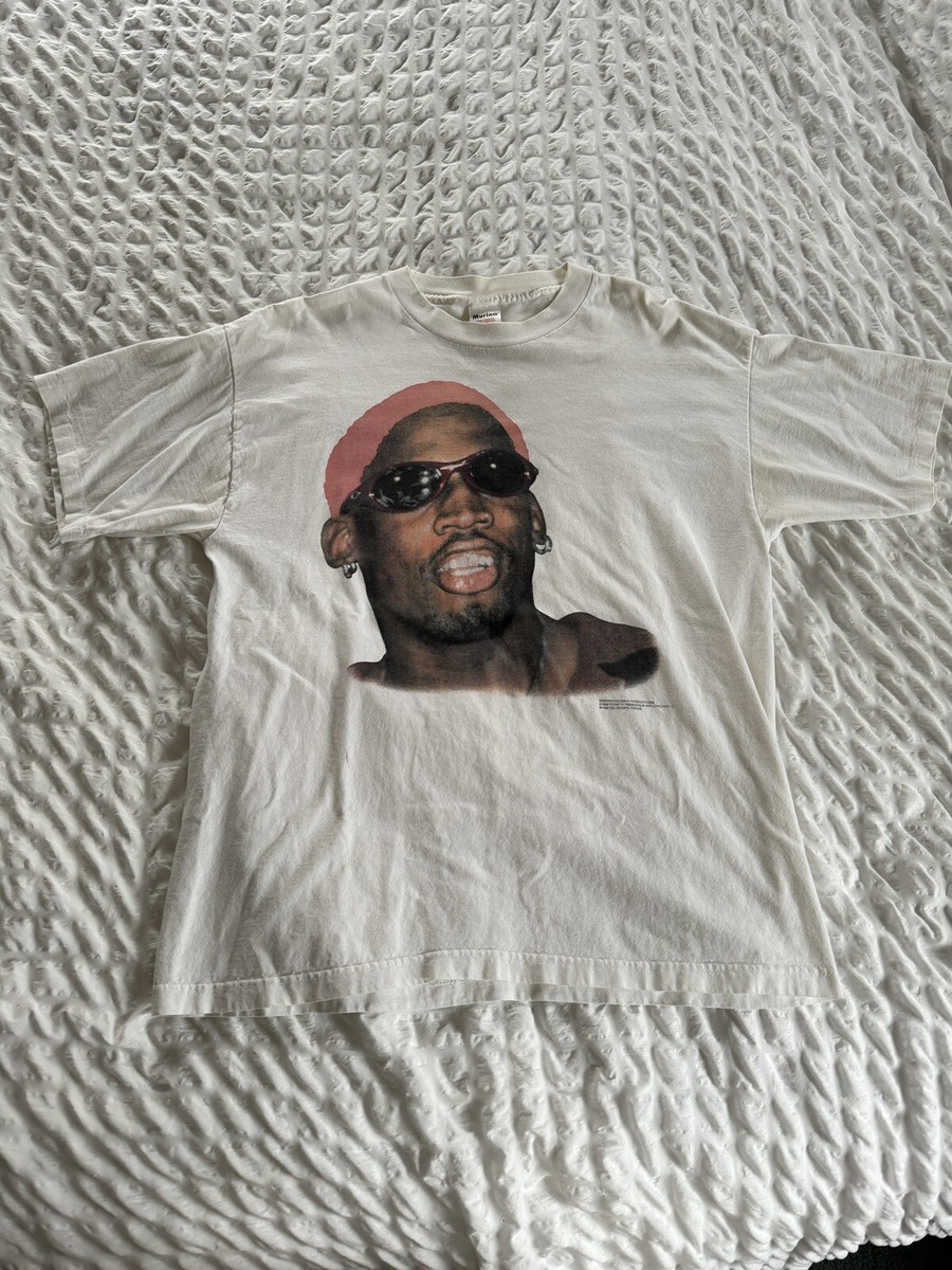 Rare Vintage 90s Dennis Rodman T Shirt XL USA Murina Rare Bad Boys