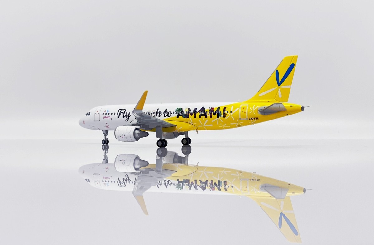 航空機・ヘリコプター JC wings 1/200 peach A320 JA08VA 航空機