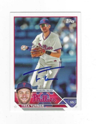 TREA TURNER topps WBC2023 ブックレットサインカード TREA TURNER