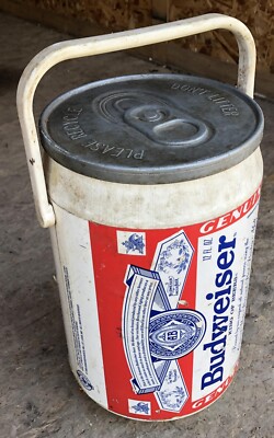 Budweiser Beer Can Shape Cooler 8.5 x 13.5''h Kooler Kraft vintage