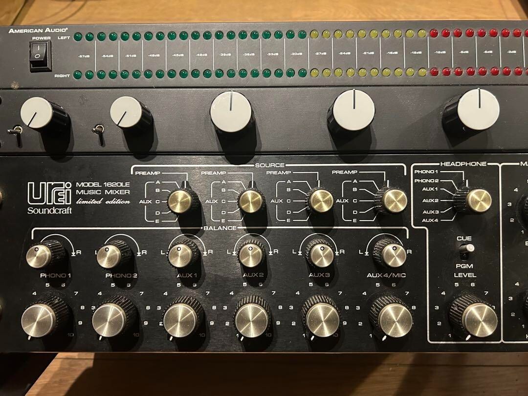 DJ機材 Urei 1620 / 3 Phono cards / Silver panel UREI 1620LE