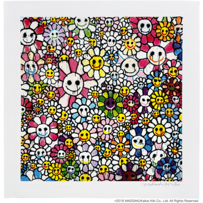 ED100 Murakami.Flower #1083 ネオン シルクスクリーン