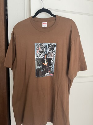 New Supreme Supreme Lady Pink Tee Brown Large FW21 100% Authentic