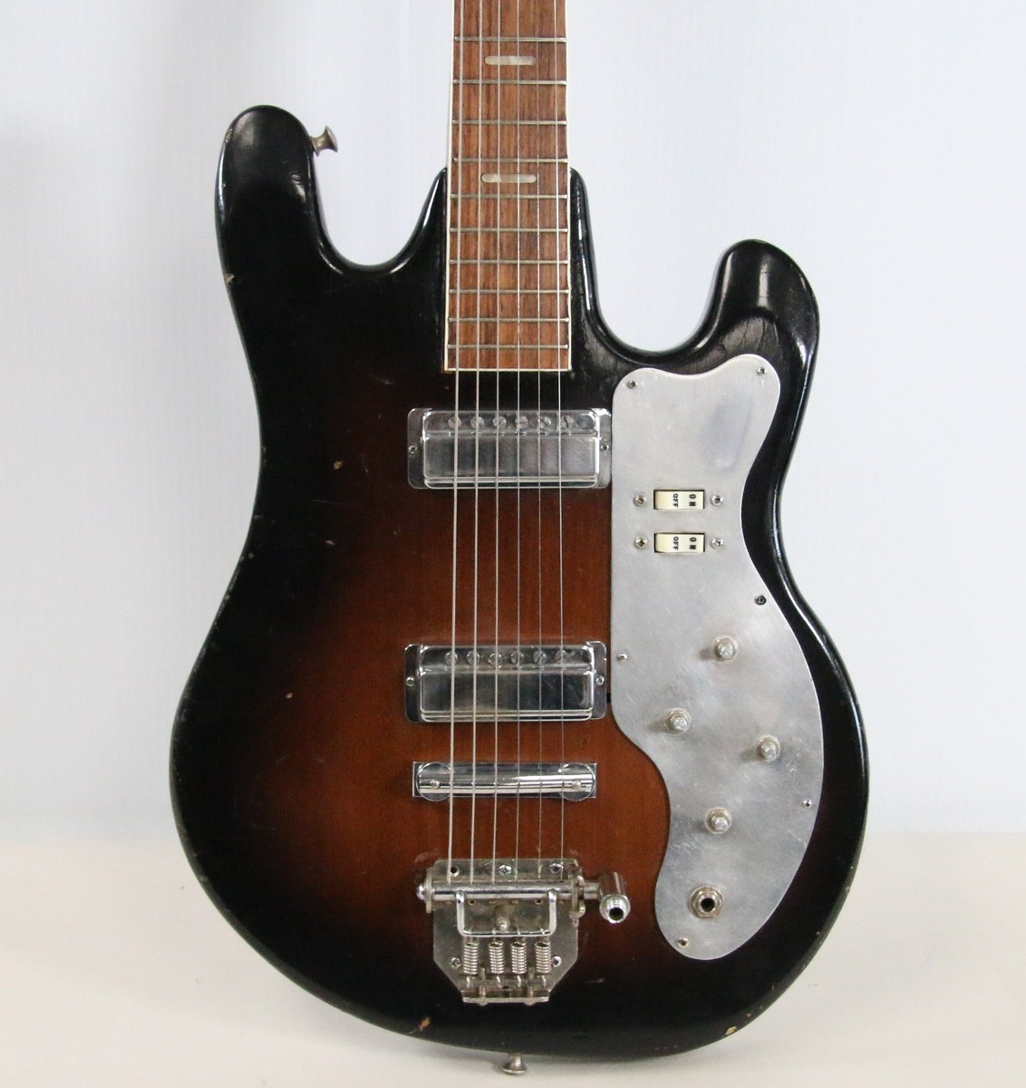 1960s Teisco WG-2L Electric Guitar Japan Sunburst (Needs Work