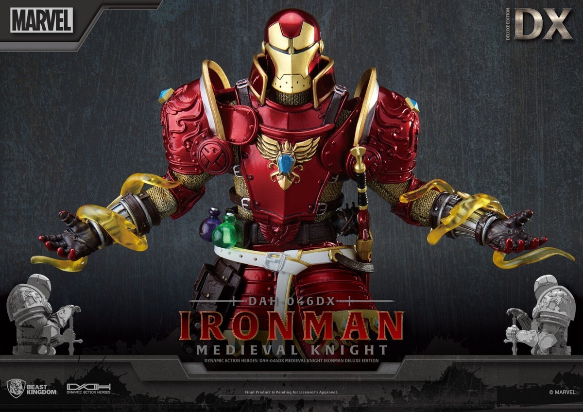 Marvel Medieval Knight Iron Man Deluxe Dynamic 8ction Heroes Beast