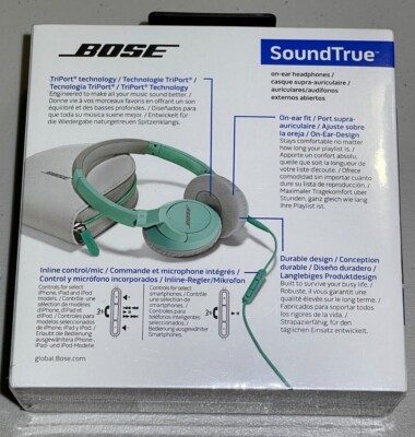 Bose SoundTrue On-Ear OE Wired Headphones Earphone W Inline Remote