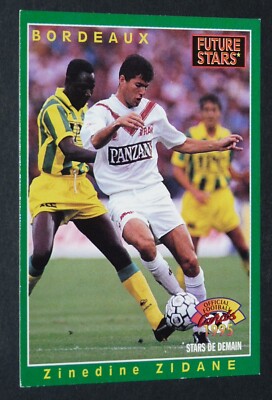 鑑定済】ジダン ボルドー 1995 Panini U.N.F.P. 鑑定済】ジダン
