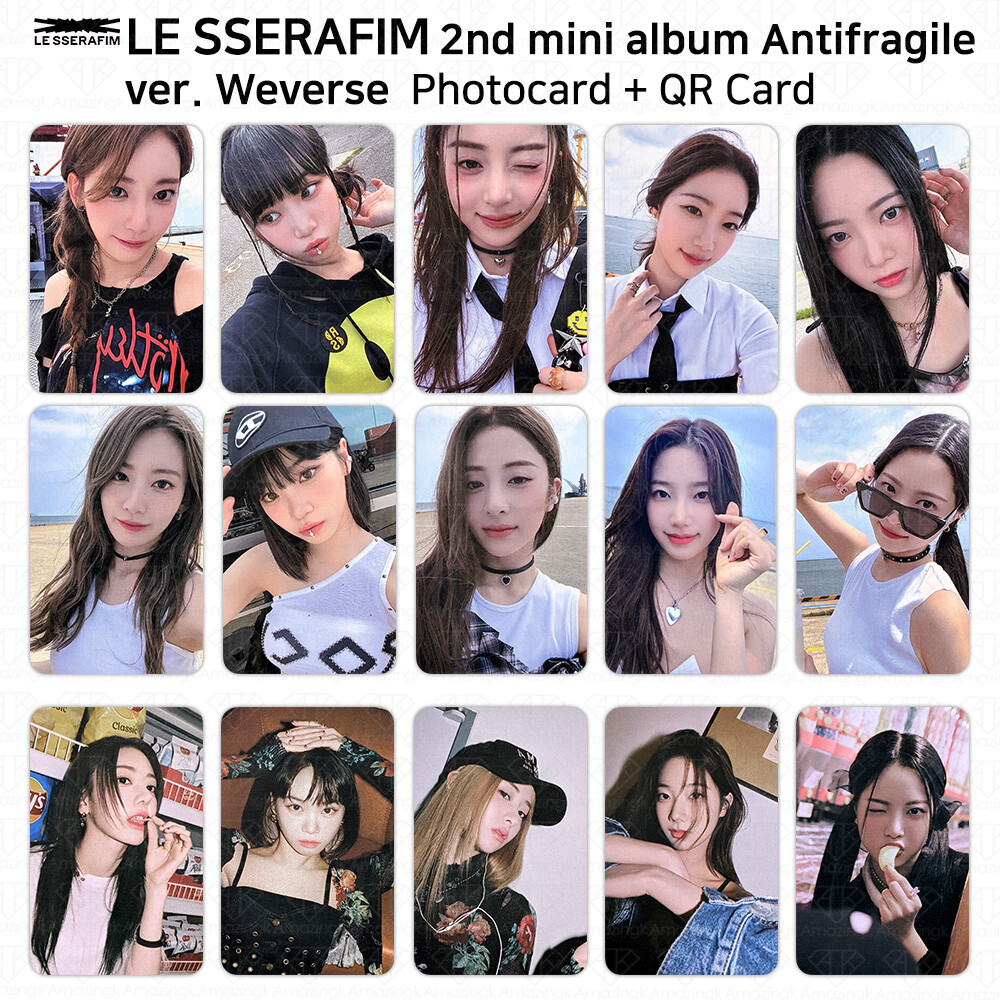 Le Sserafim 2nd Mini Album Antifragile Official Photocard Postcard