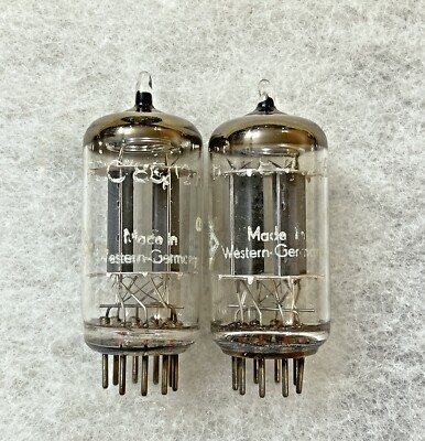 Telefunken ECC83 12AX7 Ribbed Plate Bottom Diamond NOS Tested