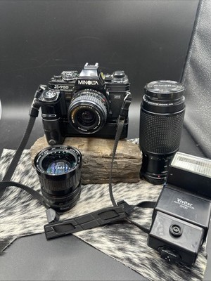 MINOLTA X-700 Black film camera 50mm F1.4 From JAPAN w/ Motor