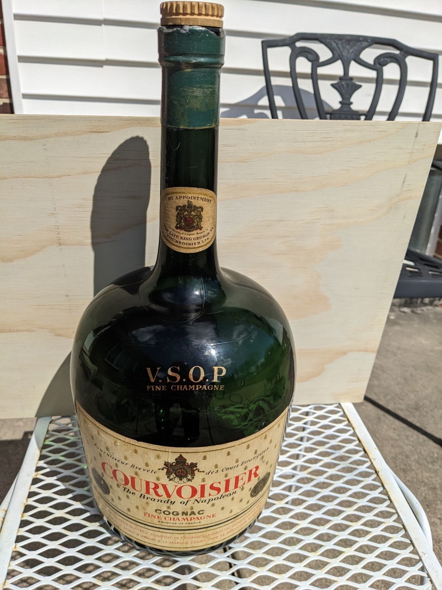Courvoisier VSOP Cognac Vintage Gallon Bottle Brandy Of Napoleon
