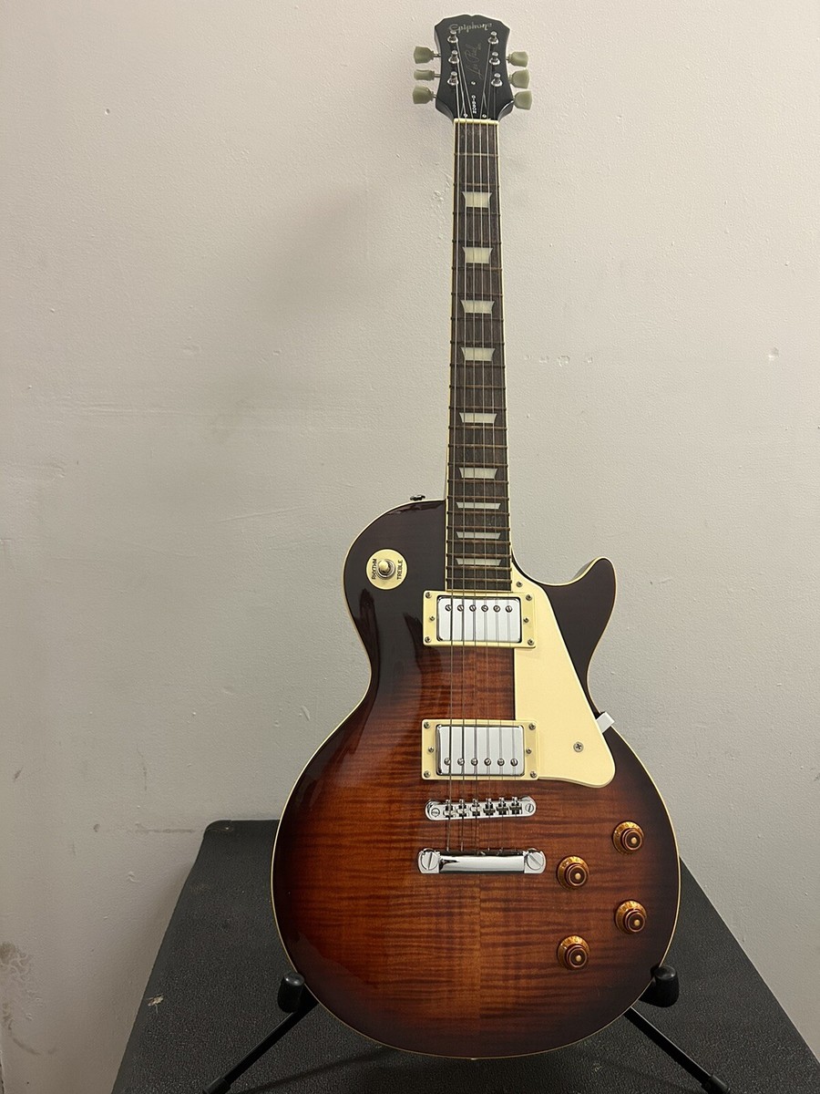 2000 Epiphone Les Paul Standard Heritage Burst Electric Guitar NOS