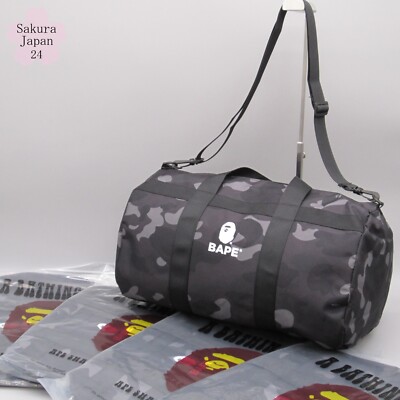 10 Set BAPE Duffle Bag Camo Black 2022 Spring Official Japanese
