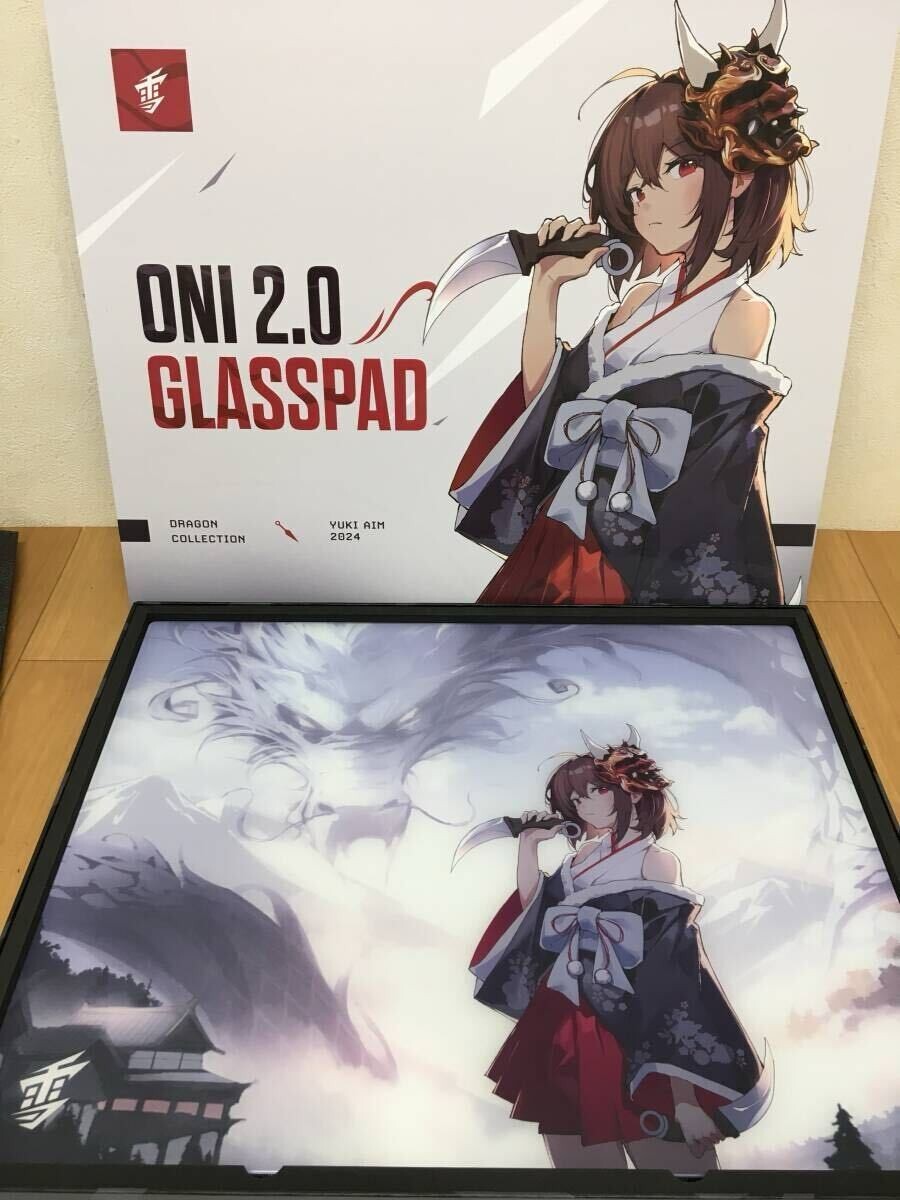 Yuki Aim Glass Gaming Mousepad Oni 2.0 Collection Large Size 500 x