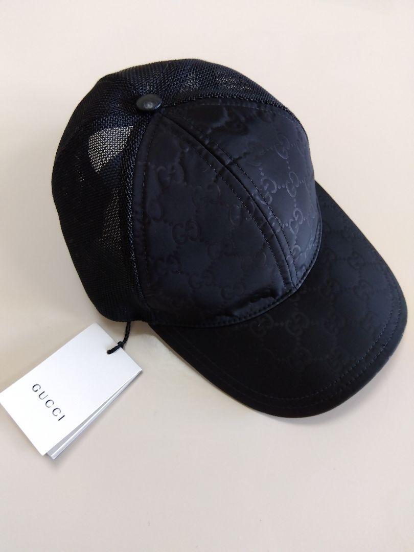 Gucci ブラック GGパターン ベースボールキャップ GUCCI ブラック GG