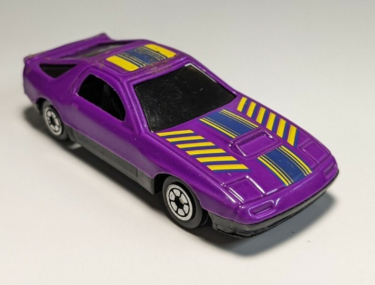 Vintage Yatming #807 Purple 2nd Gen Mazda RX-7 1/64 Diecast