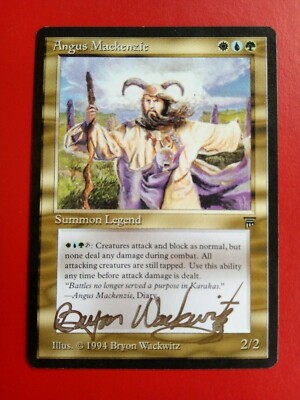 Angus Mackenzie Signed サインド 英語版 MTG MTG Magic Angus