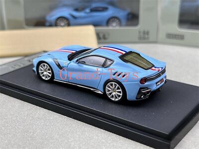 限定499台】フェラーリF12 TDF ミニカー1/64スケール ライトブルー