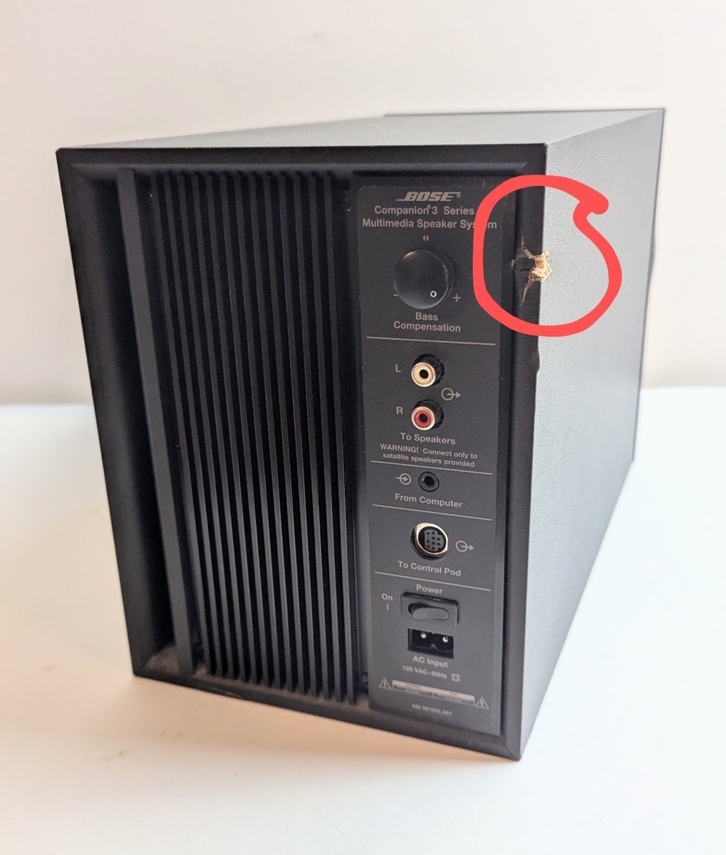 Bose Companion 3 Series II Multimedia Speaker System Complete