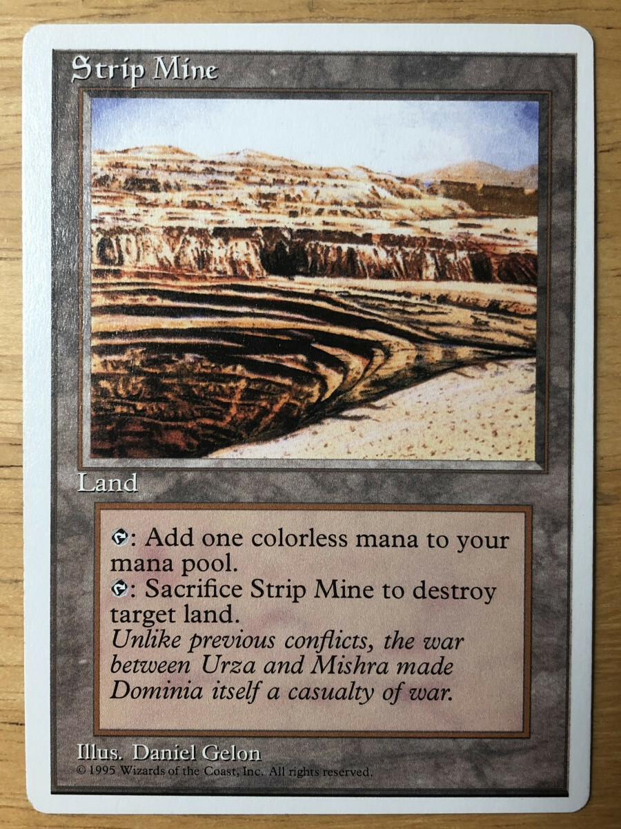 Strip mine English Alternate 4th Edition 4ED mtg NM- | eBay