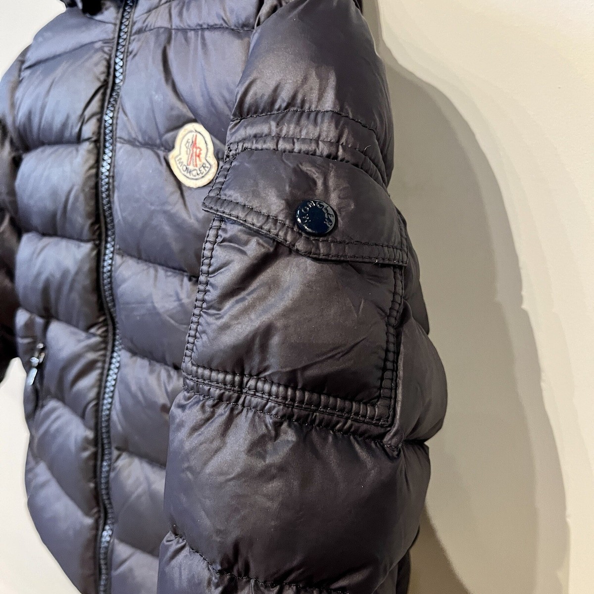 MONCLER Baby Infant Kids BLACK Hooded Puffer Jacket 18/24 Months