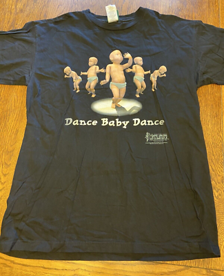 The Dancing Baby Dance Baby Dance KNETIX Retro Black Graphic 1998