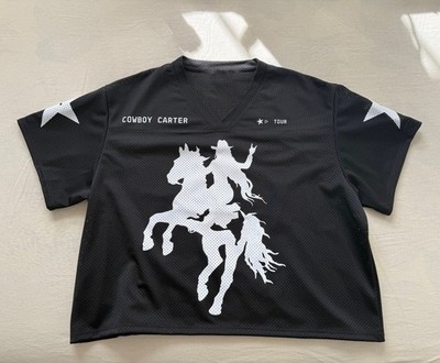 Beyonce Cowboy Carter Tour 2025 Mesh Jersey V-Neck replica design