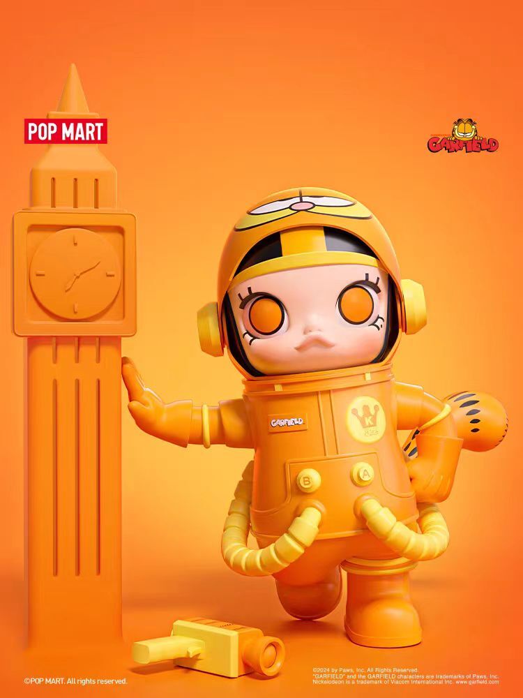 2024 POPMART MEGA SPACE MOLLY 400% Garfield Action Figure(Random