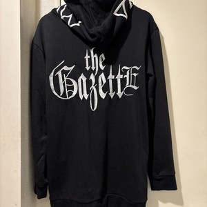 the GazettE ☆ 美品 LOGO HOODIE 18th ブラック刺繍 the GazettE