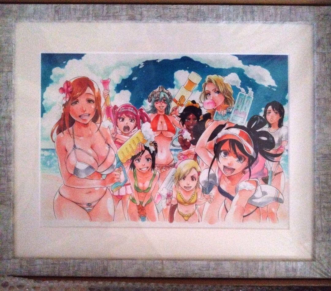 BLEACH』額装高精細 複製原画 No.4 BLEACH EX. 水着