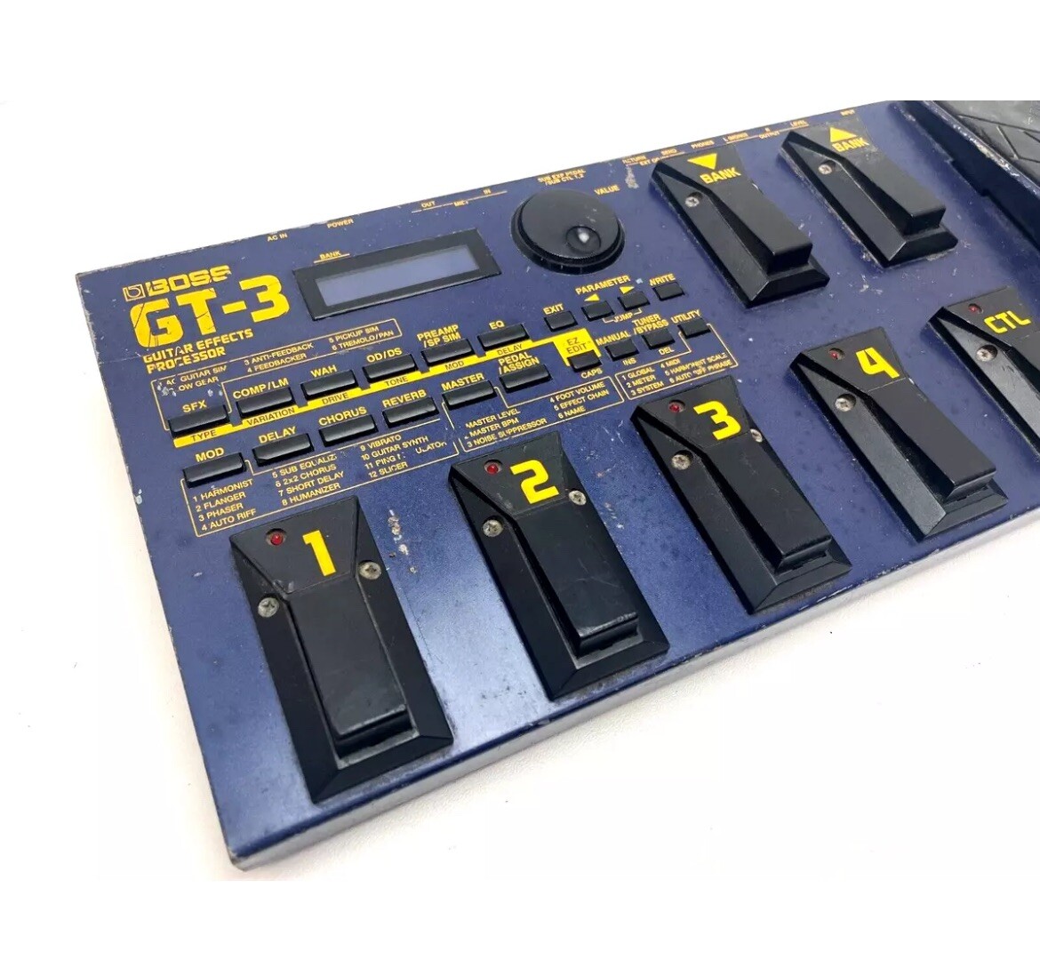 Boss GT-3 Multi-Effects Guitar Effect Pedal Board Blue Mixing