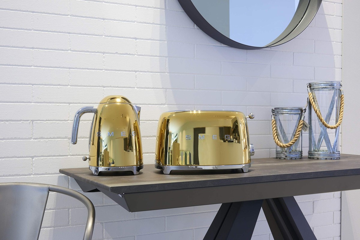 SMEG トースター ローズゴールド SMEG 2 Slice Toaster, Rose Gold