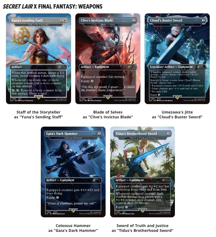 Secret Lair x FINAL FANTASY 3種セット 未開封】Secret Lair x Final